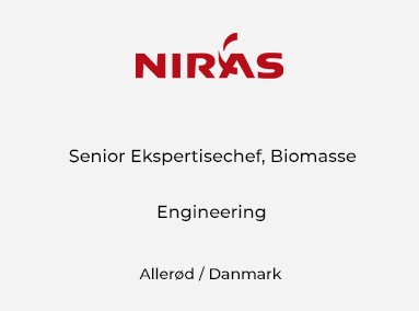 Senior Ekspertisechef, Biomasse