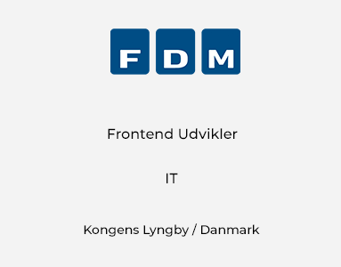 Frontend Udvikler